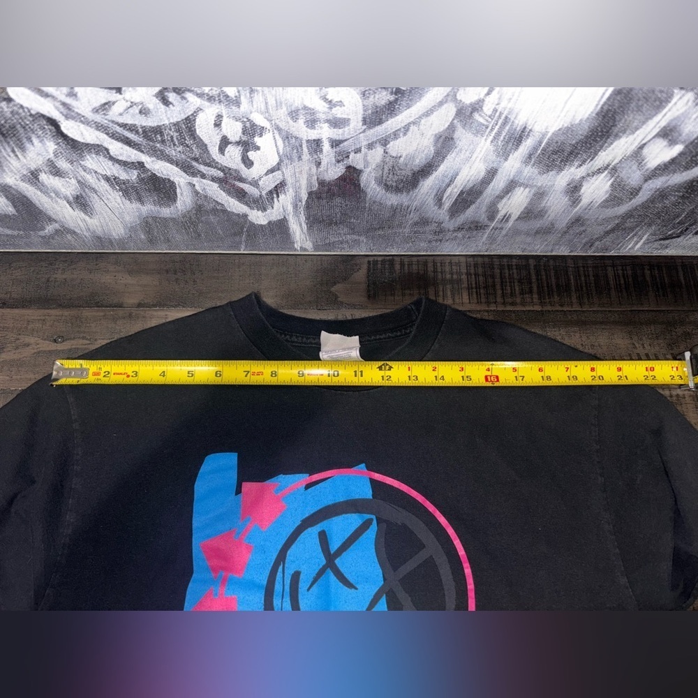 Y2K Blink 182 Mens L Self Titled Punk Music Concert Tour Album Black T Shirt Vtg - Picture 6 of 9